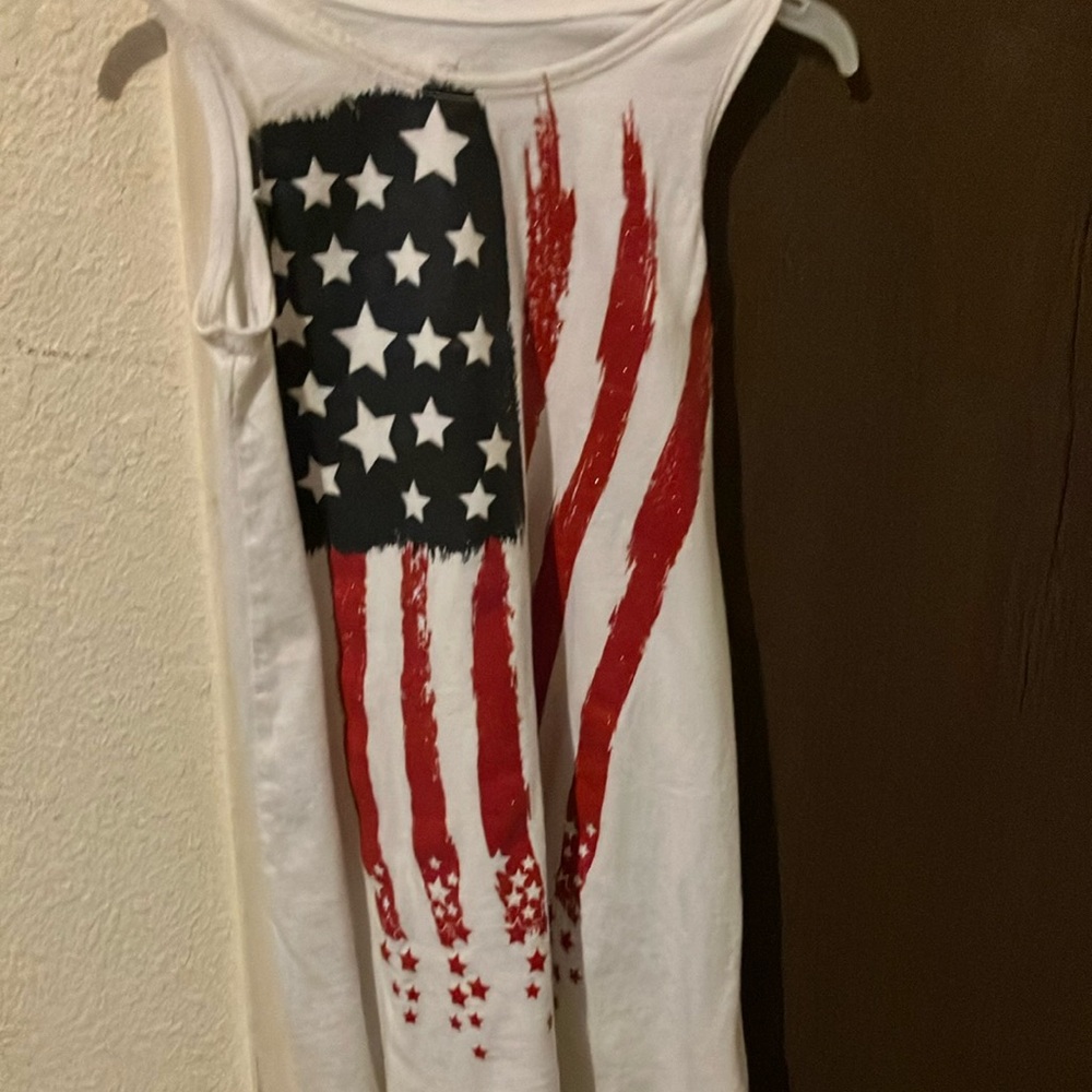 American Flag Sleeveless Top